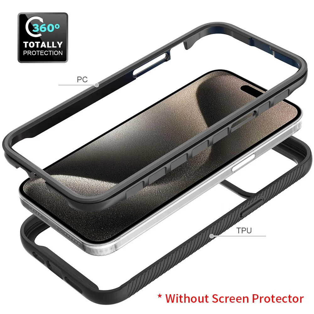 HN-IPH-15PMX | iPhone 15 Pro Max Case | Protection Military Grade Shockproof Drop Proof Cover - Image 5