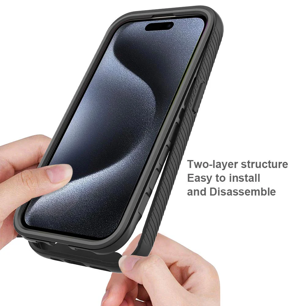 HN-IPH-15PRO | iPhone 15 Pro Case | Protection Military Grade Shockproof Drop Proof Cover - Image 4