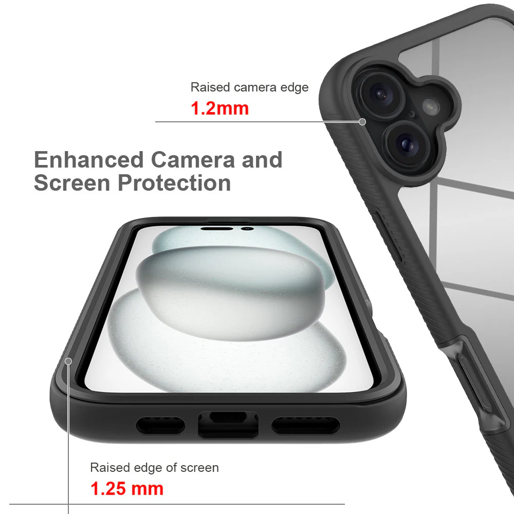 HN-IPH-16PL | iPhone 16 Plus Case | Protection Military Grade Shockproof Drop Proof Cover - Image 3