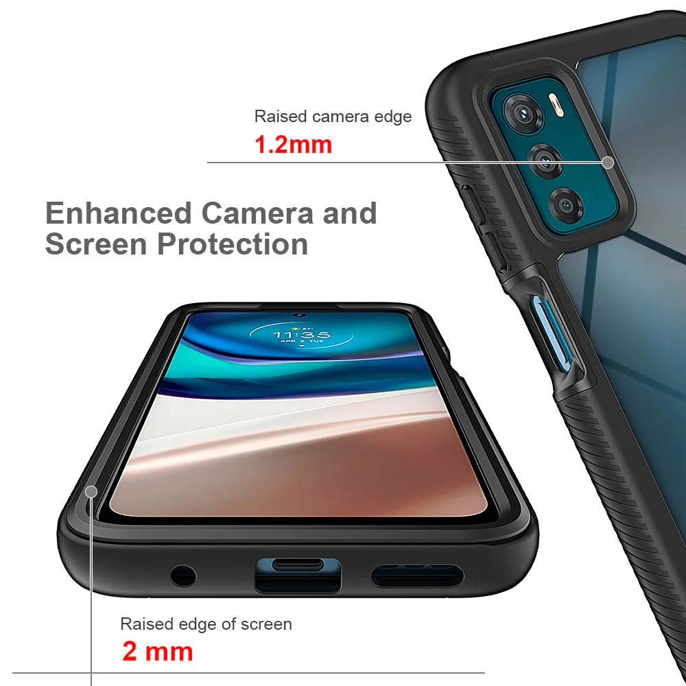 HN-MT22-G424G | Motorola Moto G42 4G Case | Protection Military Grade Shockproof Drop Proof Cover - Image 3