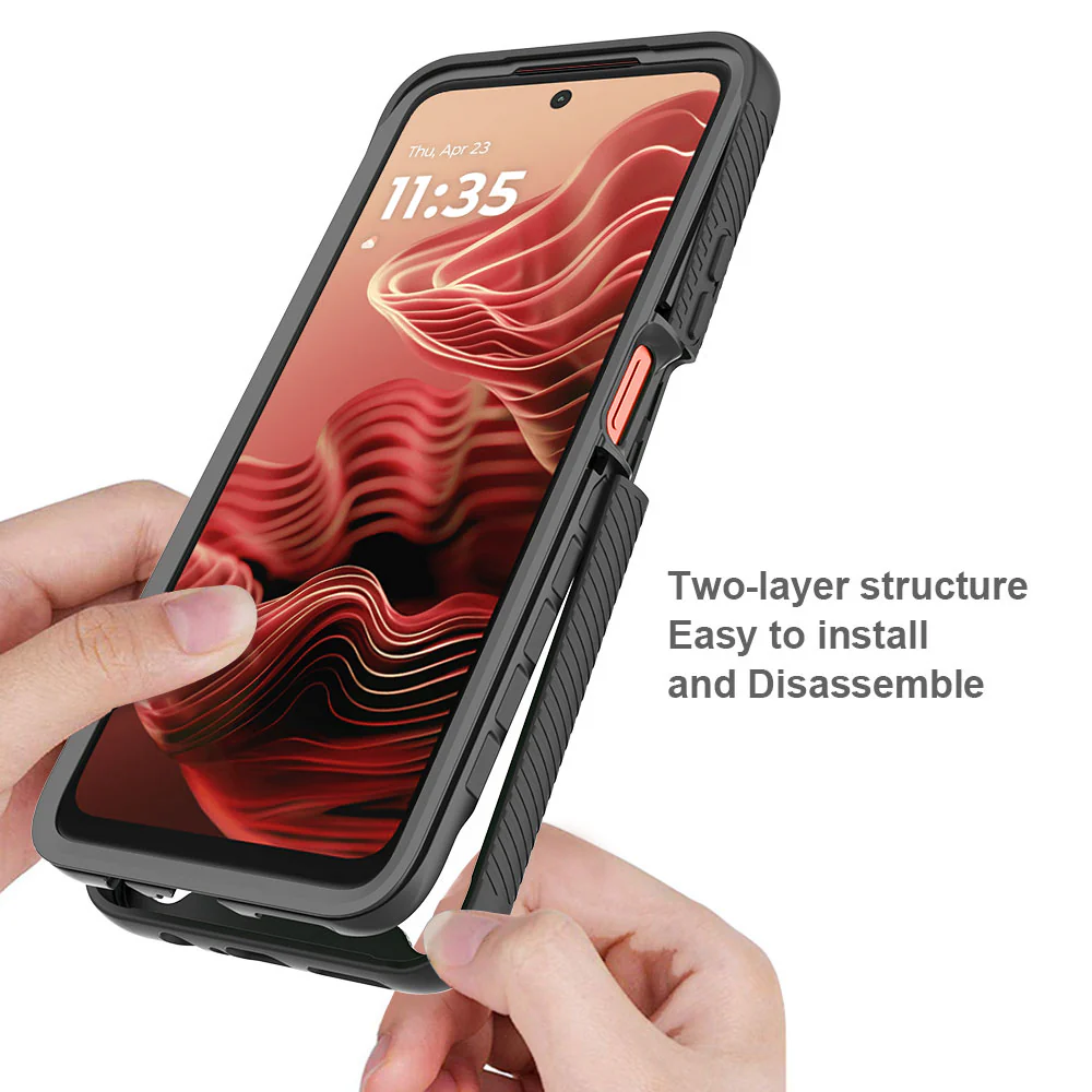 HN-MT24-G355G | Motorola Moto G35 5G Case | Protection Military Grade Shockproof Drop Proof Cover - Image 3