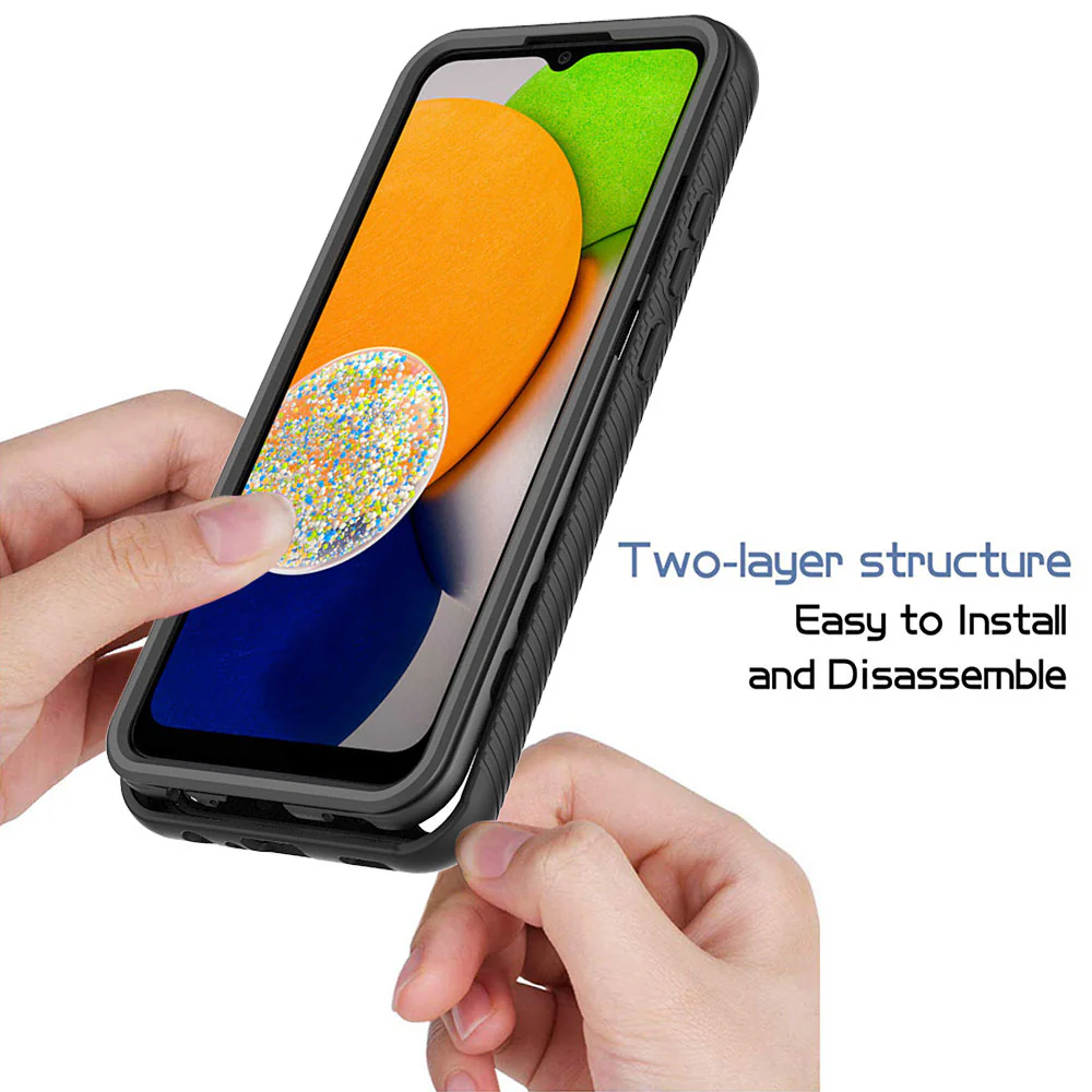 HN-SS21-A03_164 | Samsung Galaxy A03 SM-A035 164mm Case | Protection Military Grade Shockproof Drop Proof Cover - Image 4