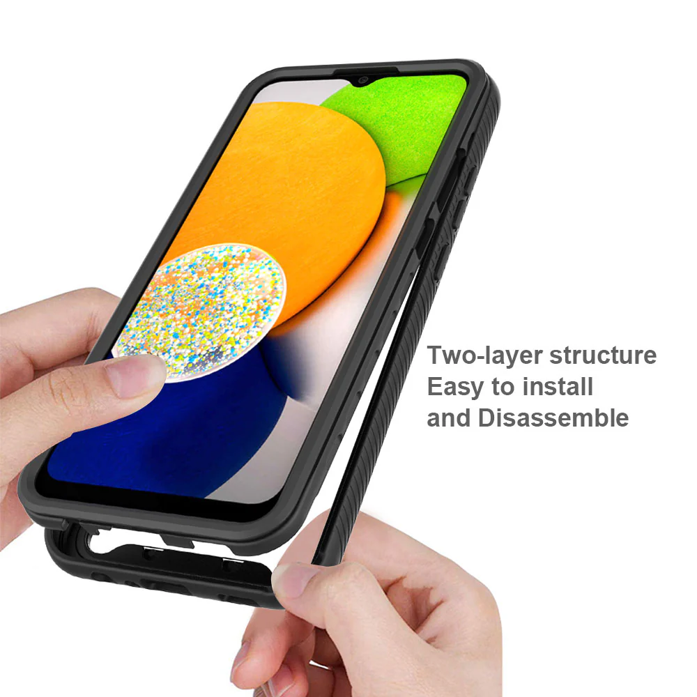 HN-SS21-A03_166 | Samsung Galaxy A03 SM-A035 166mm Case | Protection Military Grade Shockproof Drop Proof Cover - Image 4