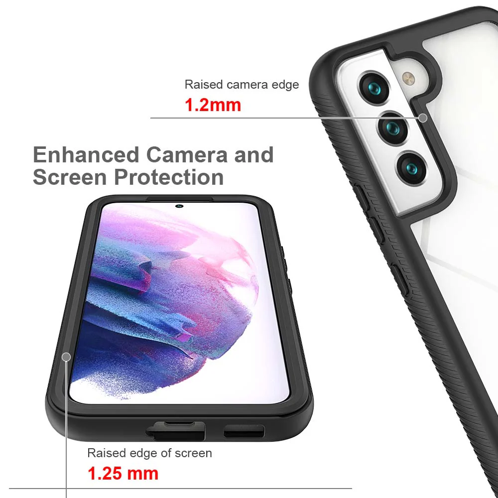 HN-SS22-S22 | Samsung Galaxy S22 5G SM-S901 Case | Protection Military Grade Shockproof Drop Proof Cover - Image 3
