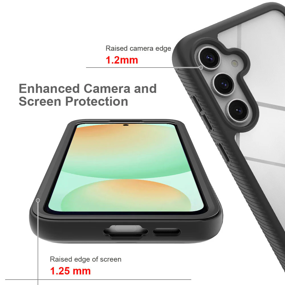 HN-SS24-S24FE | Samsung Galaxy S24 FE SM-S721 Case | Protection Military Grade Shockproof Drop Proof Cover - Image 3