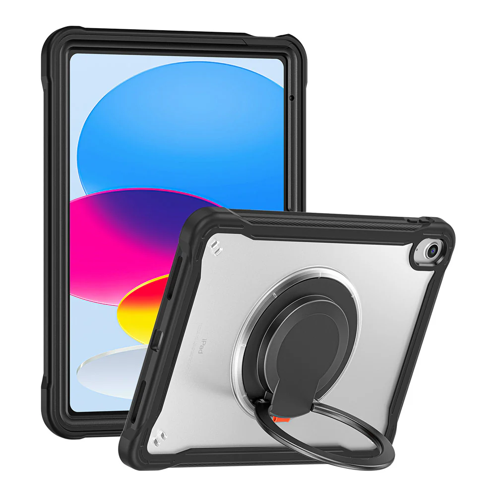 HON-iPad-N5 | iPad 10.9 (10th Gen.) | Rugged Case with Kick-Stand and Folding Grip