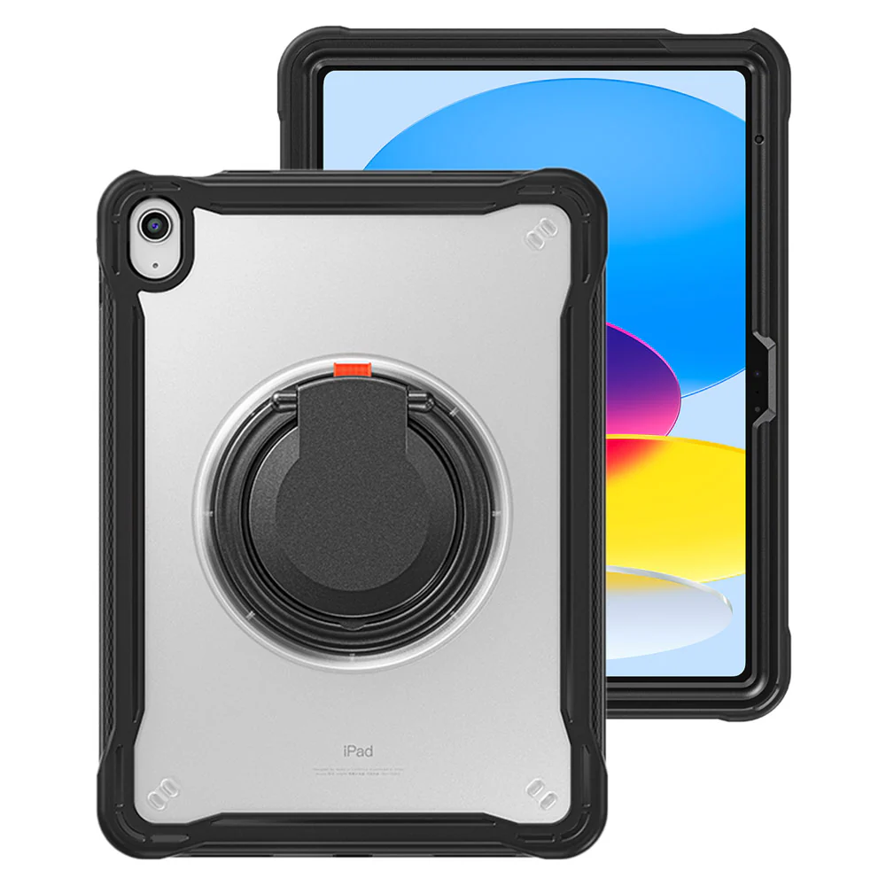 HON-iPad-N5 | iPad 10.9 (10th Gen.) | Rugged Case with Kick-Stand and Folding Grip - Image 5