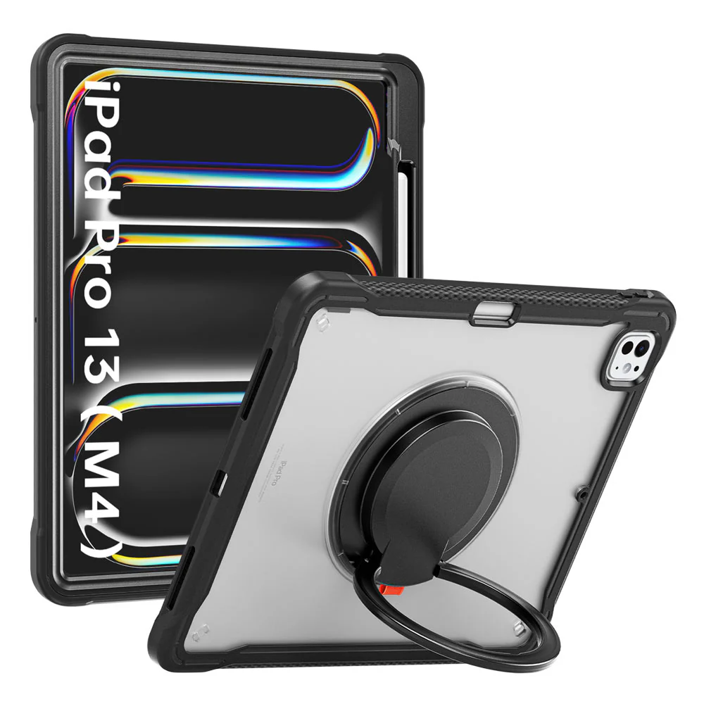 HON-iPad-PR10 | iPad Pro 13 (M4) / (M5) | Rugged Case with Kick-Stand and Folding Grip