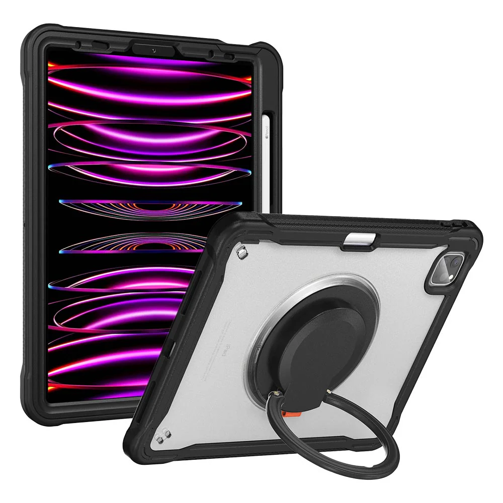 HON-iPad-PR6 | iPad Pro 11 ( 1st / 2nd / 3rd / 4th Gen. ) 2018 / 2020 / 2021 / 2022 | Rugged Case with Kick-Stand and Folding Grip