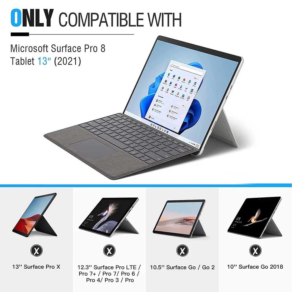 HPC-MS-SFP8 | Microsoft Surface Pro 8 | Shockproof Case with Handstrap - Image 7