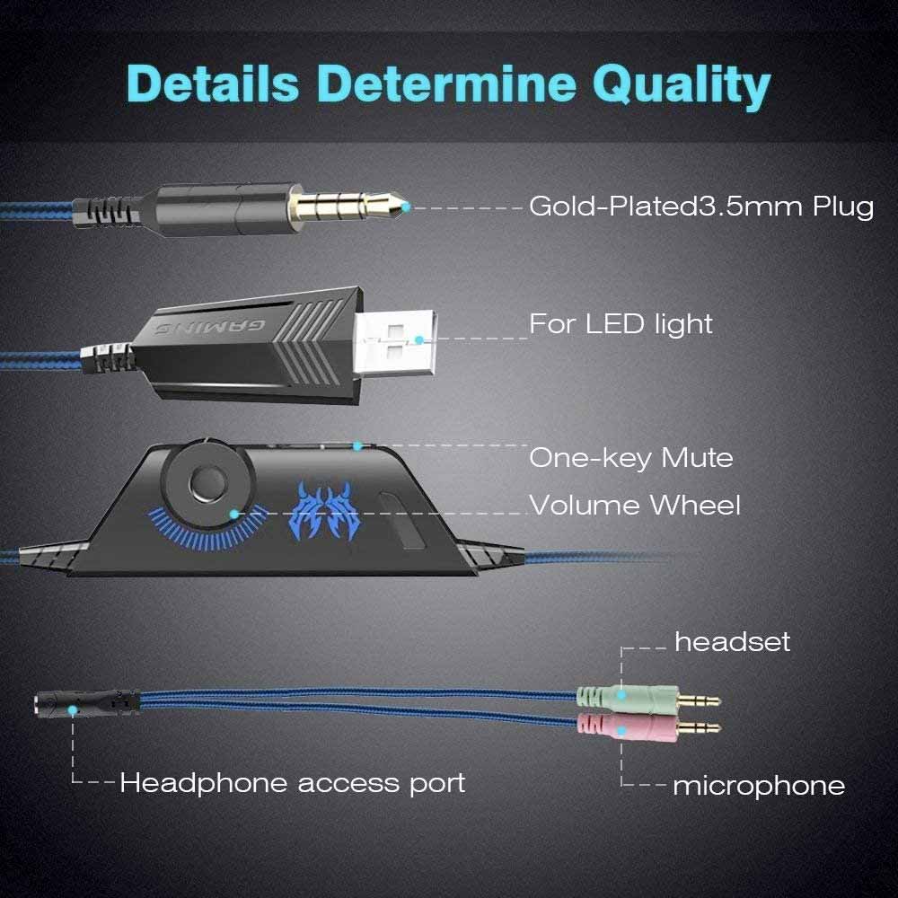 HPH-GM01 | Gaming Headset With Mic & LED Light - Image 3