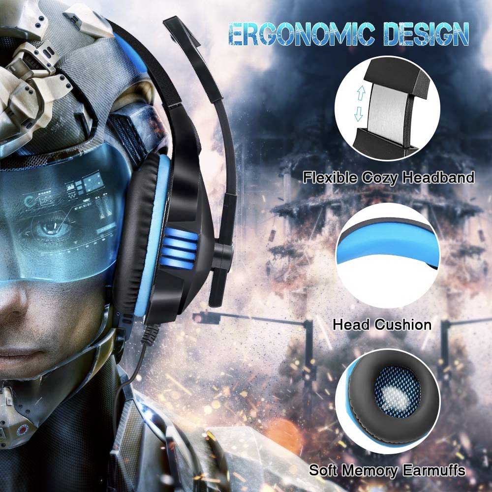 HPH-GM02 | Gaming Headset With Mic & Led Light - Image 5