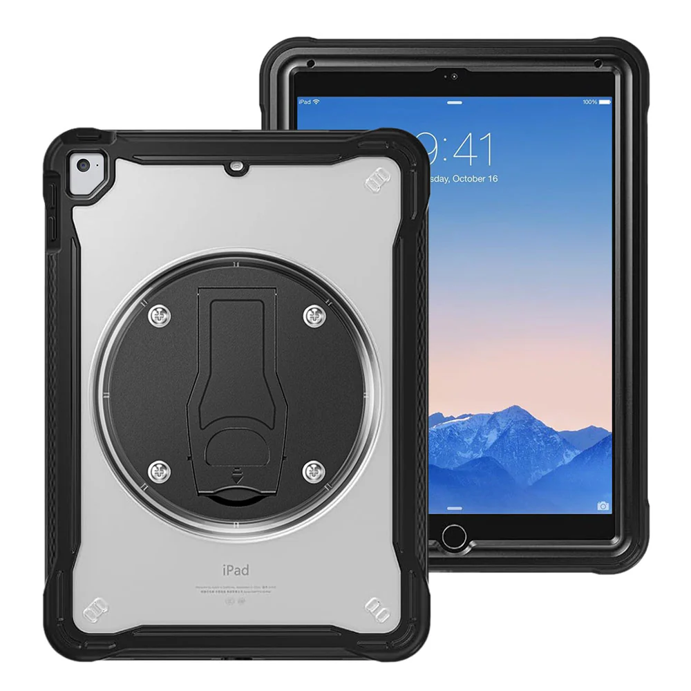 HVN-iPad-N2 | iPad Air 2 | 2 Layers Protective Rugged Case with VESA 75x75mm Mounting Holes & Kick-stand