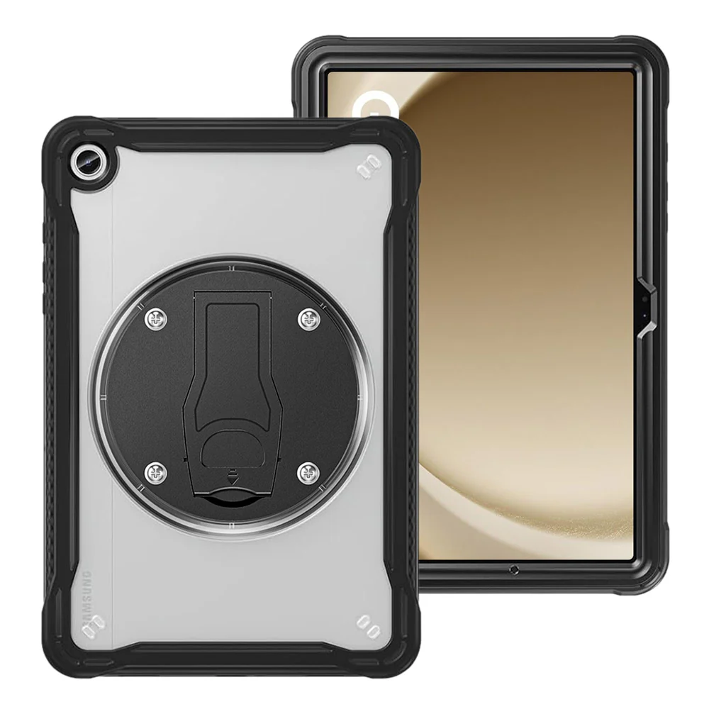 HVN-SS-X210 | Samsung Galaxy Tab A9+ A9 Plus ( 11" ) SM-X210 / SM-X215 / SM-X216 | 2 Layers Protective Rugged Case with VESA 75x75mm Mounting Holes & Kick-stand