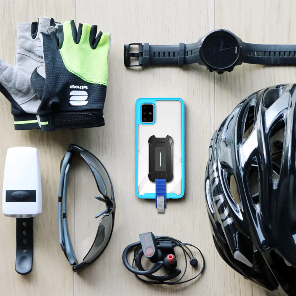 HX-A71-BL | Samsung Galaxy A71 ( NOT for A71 5G) Case | Protection Military Grade w/ KEY Mount & Carabiner -Sky Blue - Image 8