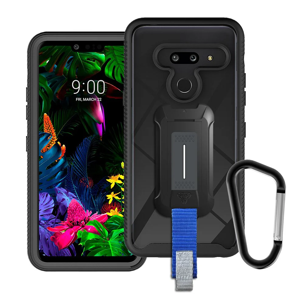 HX-G8 | LG G8 ThinQ Case | Protection Military Grade w/ KEY Mount & Carabiner