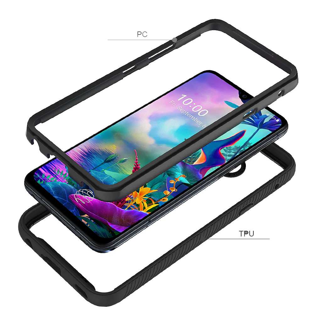 HX-G8X | LG G8X ThinQ / V50S ThinQ Case | Protection Military Grade w/ KEY Mount & Carabiner - Image 6