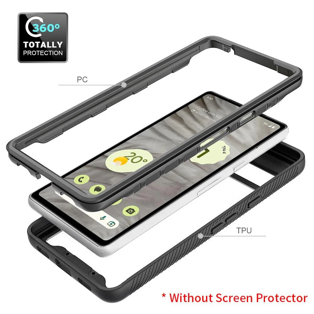 HX-GG23-PXL7A | Google Pixel 7a Case | Protection Military Grade w/ KEY Mount & Carabiner - Image 8