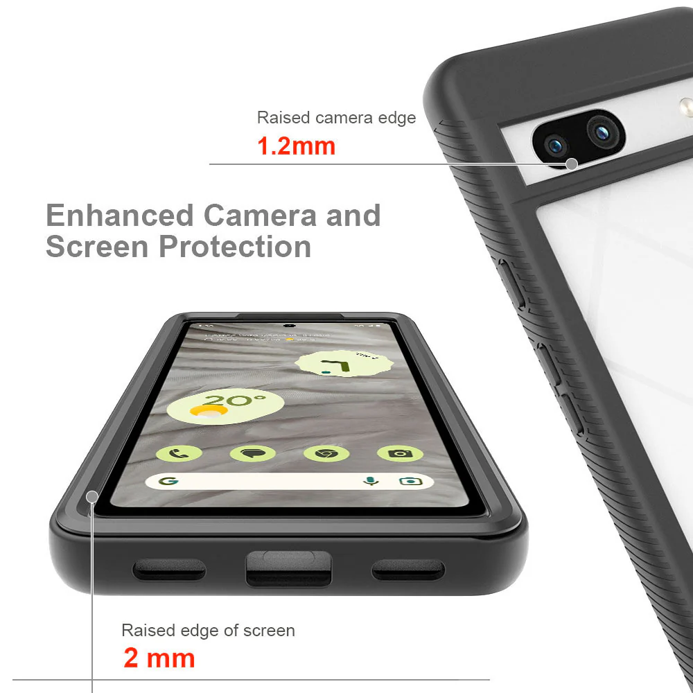 HX-GG23-PXL7A | Google Pixel 7a Case | Protection Military Grade w/ KEY Mount & Carabiner - Image 9