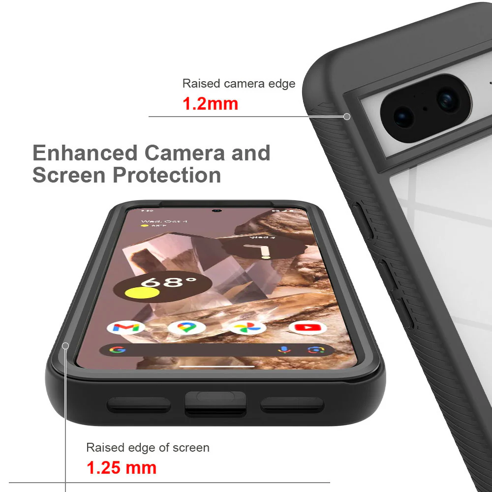 HX-GG23-PXL8 | Google Pixel 8 Case | Protection Military Grade w/ KEY Mount & Carabiner - Image 8