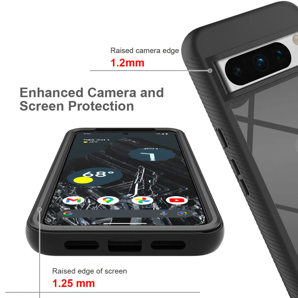 HX-GG23-PXL8P | Google Pixel 8 Pro Case | Protection Military Grade w/ KEY Mount & Carabiner - Image 8