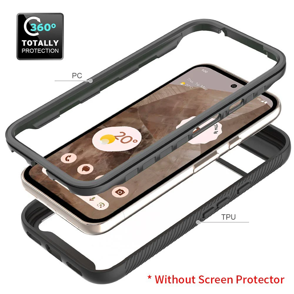 HX-GG24-PXL8A | Google Pixel 8a Case | Protection Military Grade w/ KEY Mount & Carabiner - Image 7