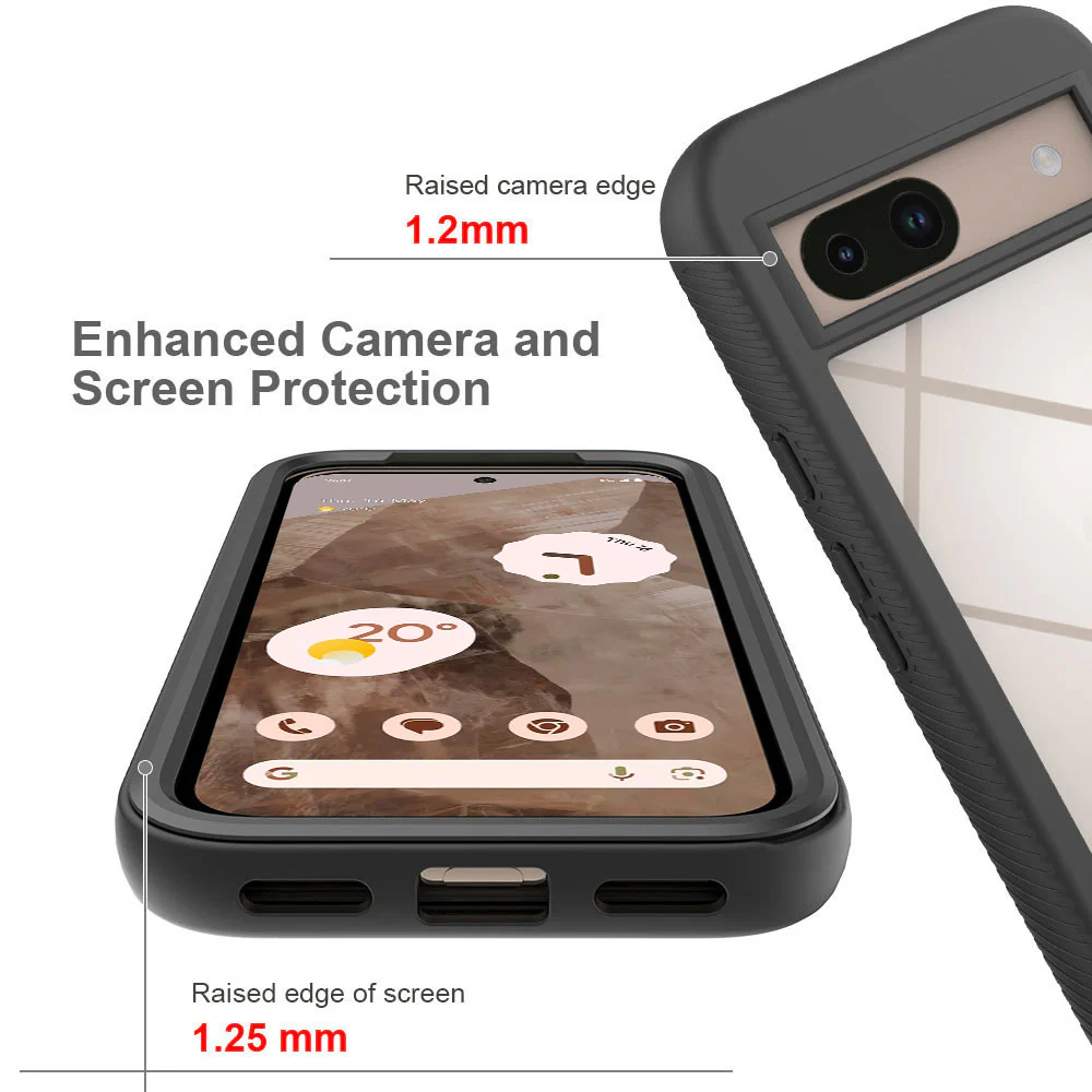 HX-GG24-PXL8A | Google Pixel 8a Case | Protection Military Grade w/ KEY Mount & Carabiner - Image 8