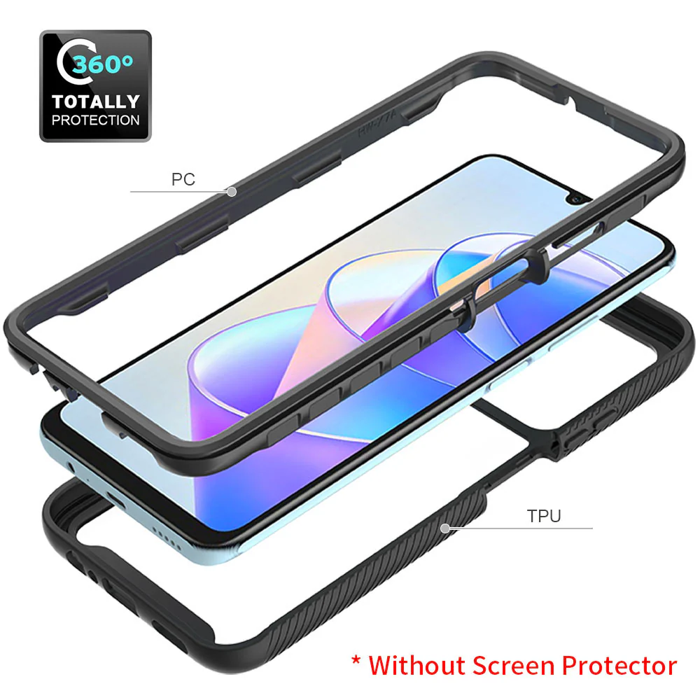 HX-HR23-X7A | Honor X7a Case | Protection Military Grade w/ KEY Mount & Carabiner - Image 7