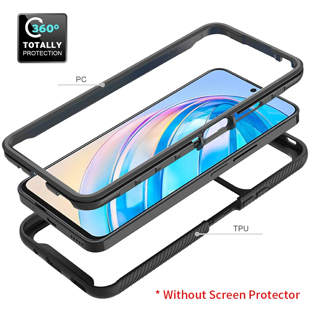 HX-HR23-X8A | Honor X8a Case | Protection Military Grade w/ KEY Mount & Carabiner - Image 9