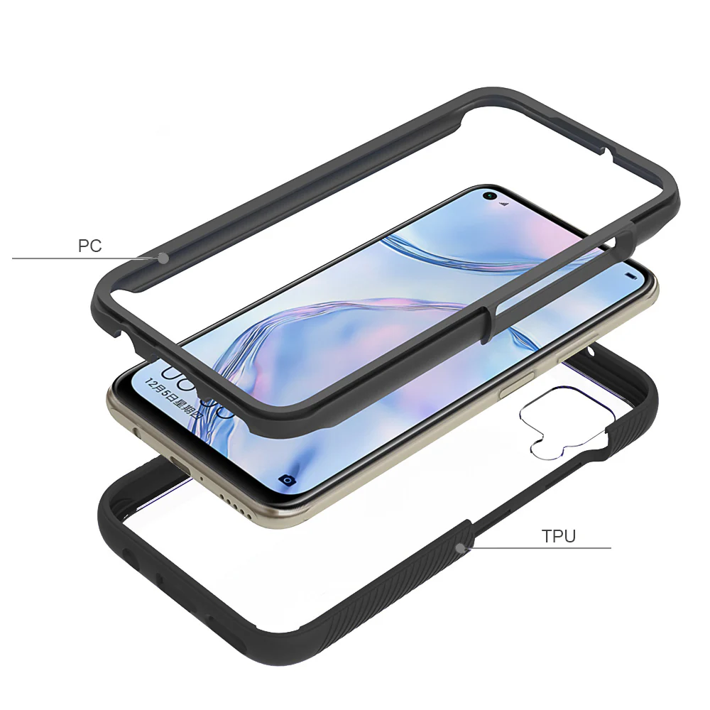 HX-HW20-P40L -BK | Huawei P40 Lite / Nova 6 SE Case | Protection Military Grade w/ KEY Mount & Carabiner -Black - Image 10