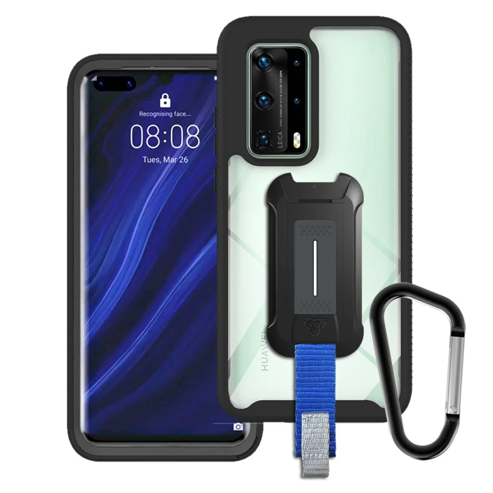 HX-HW20-P40P*PLUS | Huawei P40 Pro + / P40 Pro Plus Case | Protection Military Grade w/ KEY Mount & Carabiner