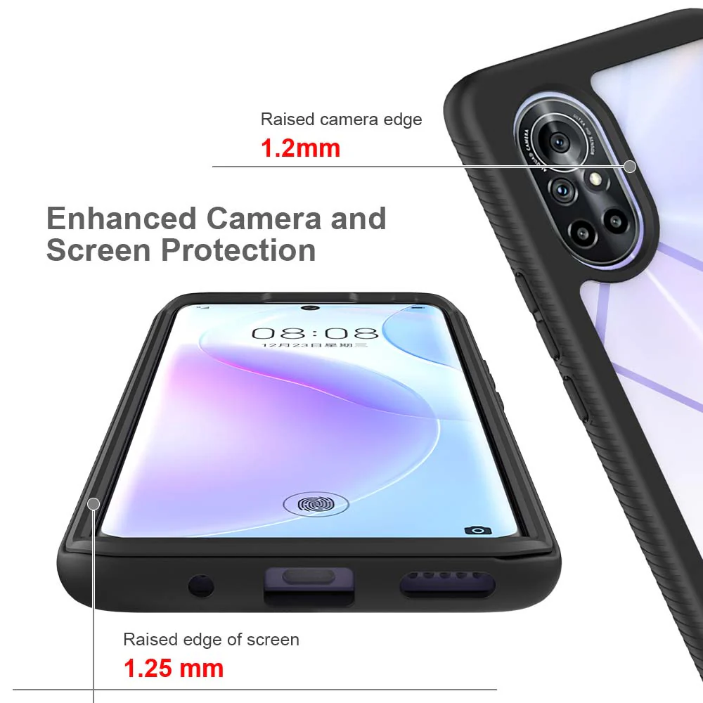 HX-HW21-NV8 | Huawei Nova 8 Case | Protection Military Grade w/ KEY Mount & Carabiner - Image 9