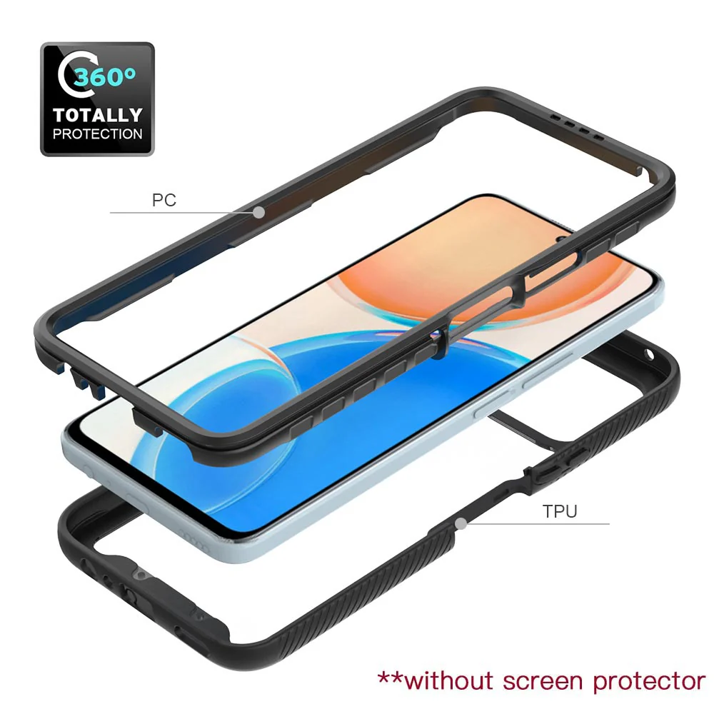 HX-HR22-X84G | Honor X8 4G Case | Protection Military Grade w/ KEY Mount & Carabiner - Image 3