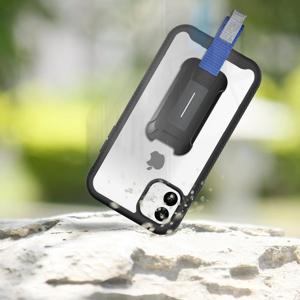 HX-IPH-11-BK | iPhone 11 Case 6.1 | Protection Military Grade w/ KEY Mount & Carabiner -Black - Image 9