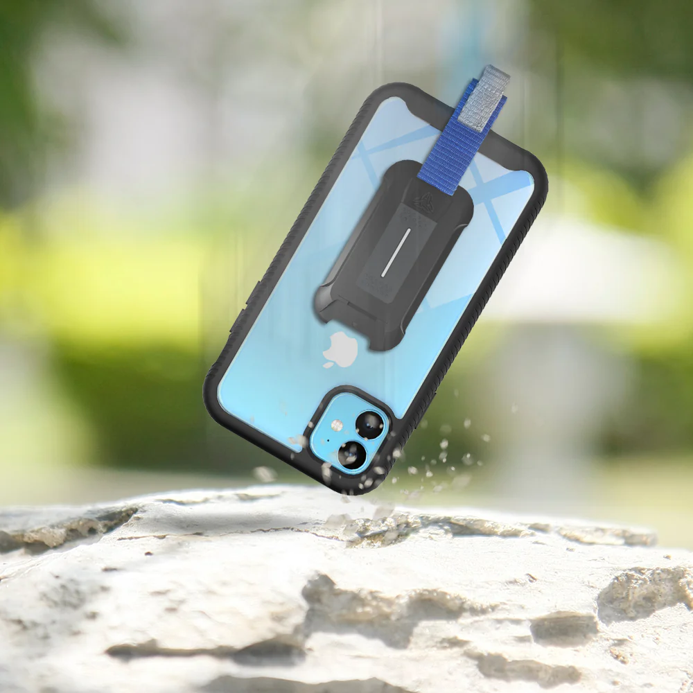 HX-IPH-11-BL | iPhone 11 Case 6.1 | Protection Military Grade w/ KEY Mount & Carabiner -Sky Blue - Image 8