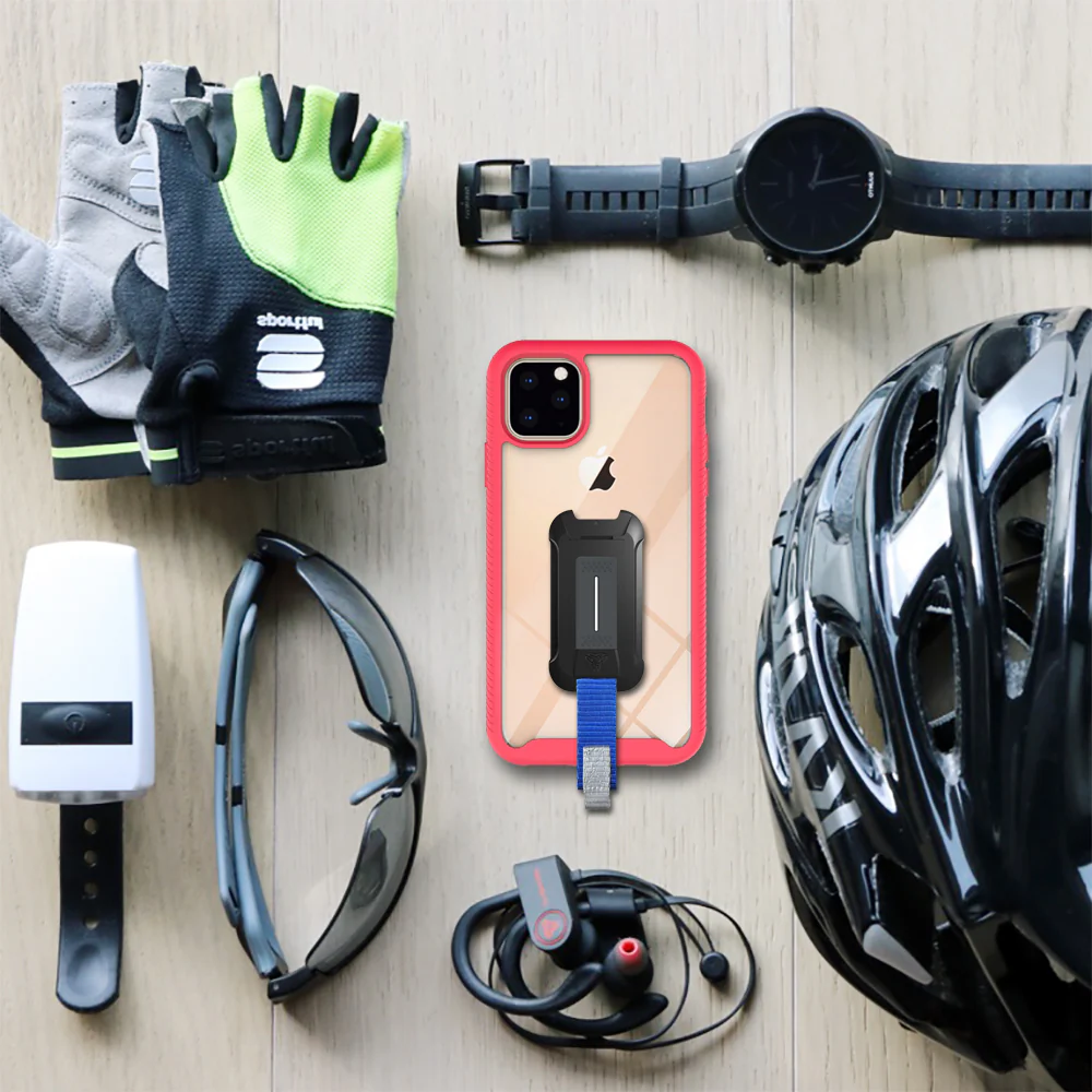 HX-IPH-11PMX-RD | iPhone 11 Pro Max Case 6.5 | Protection Military Grade w/ KEY Mount & Carabiner -Pink - Image 8