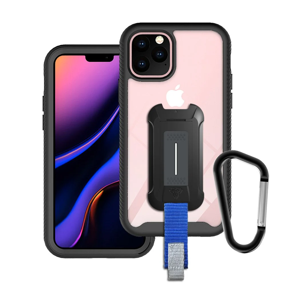 HX-IPH-11PRO-BK | iPhone 11 Pro Case 5.8 | Protection Military Grade w/ KEY Mount & Carabiner -Black