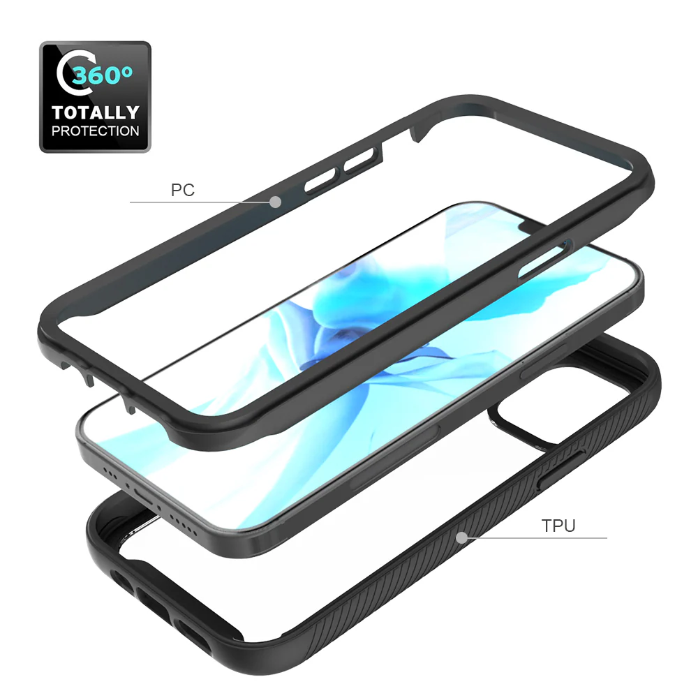 HX-IPH-12PMX | iPhone 12 Pro Max Case | Protection Military Grade w/ KEY Mount & Carabiner -Black - Image 7