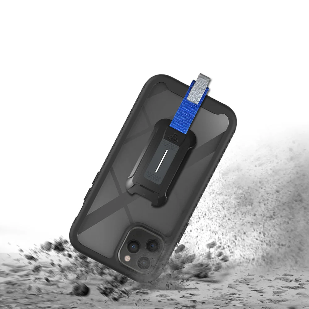 HX-IPH-12PRO | iPhone 12 Pro Case | Protection Military Grade w/ KEY Mount & Carabiner -Black - Image 9