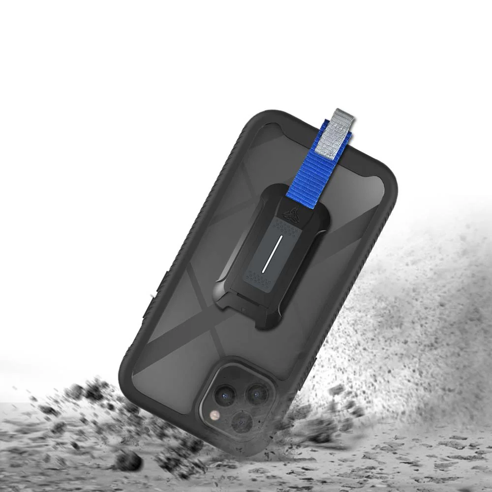 HX-IPH-13PMX | iPhone 13 Pro Max Case | Protection Military Grade w/ KEY Mount & Carabiner -Black - Image 4
