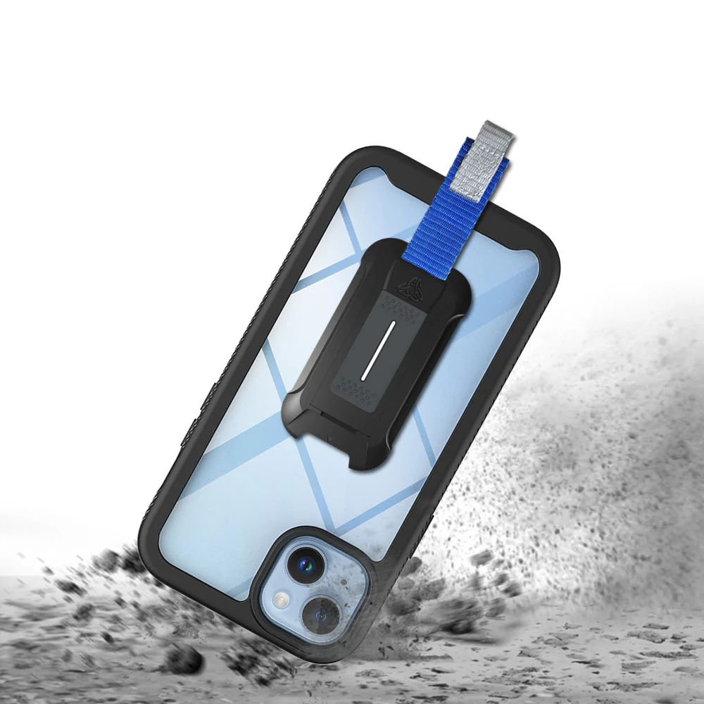HX-IPH-14PL | iPhone 14 Plus Case | Protection Military Grade w/ KEY Mount & Carabiner -Black - Image 2