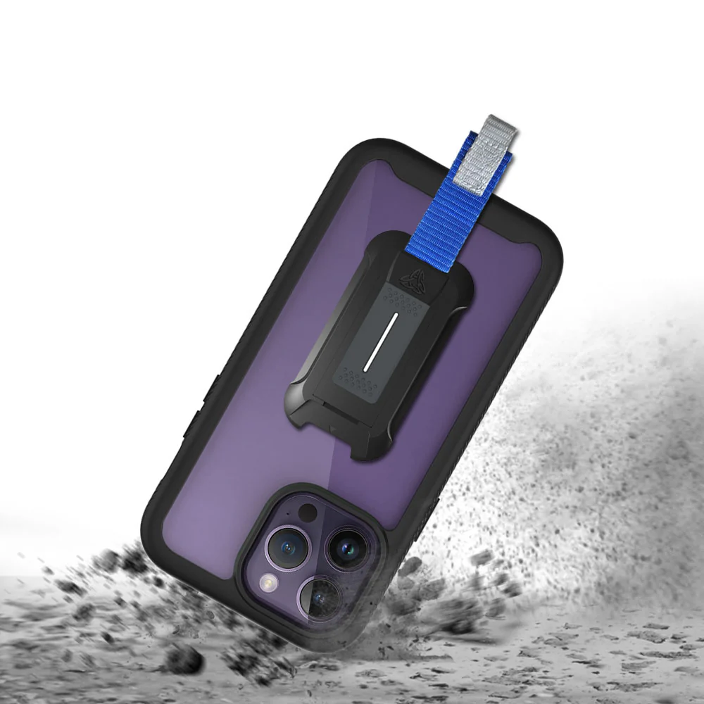 HX-IPH-14PMX | iPhone 14 Pro Max Case | Protection Military Grade w/ KEY Mount & Carabiner -Black - Image 2