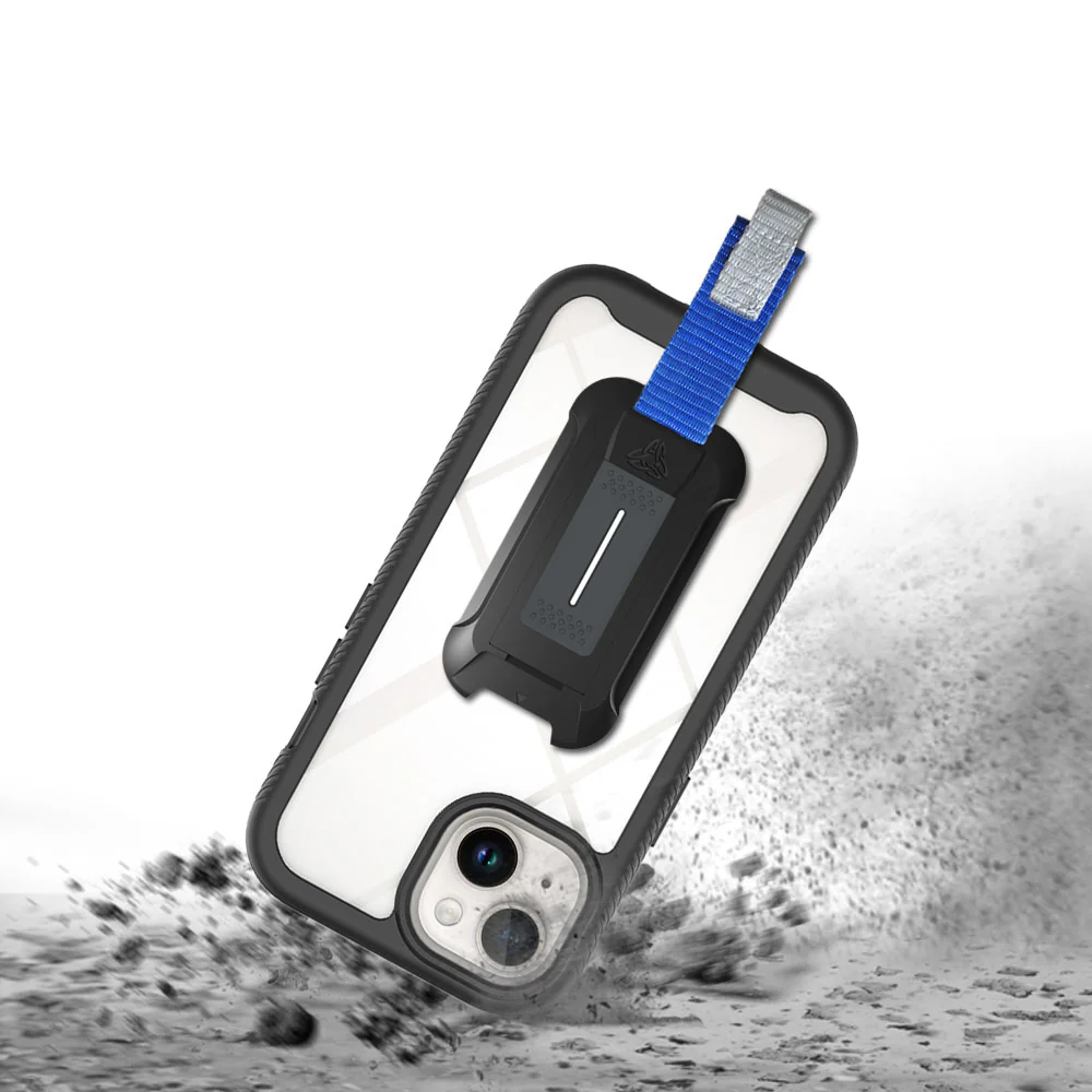 HX-IPH-15 | iPhone 15 Case | Protection Military Grade w/ KEY Mount & Carabiner -Black - Image 2