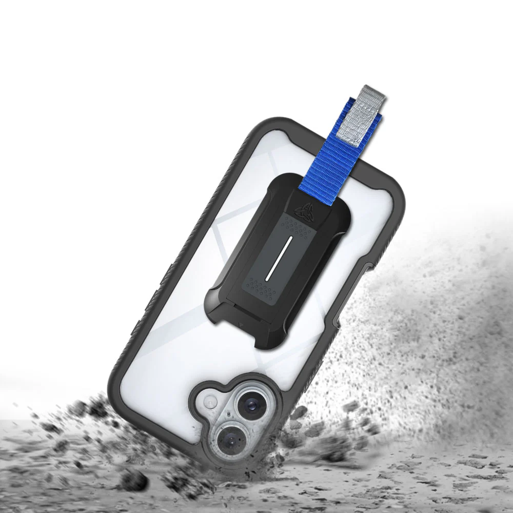 HX-IPH-16 | iPhone 16 Case | Protection Military Grade w/ KEY Mount & Carabiner -Black - Image 9