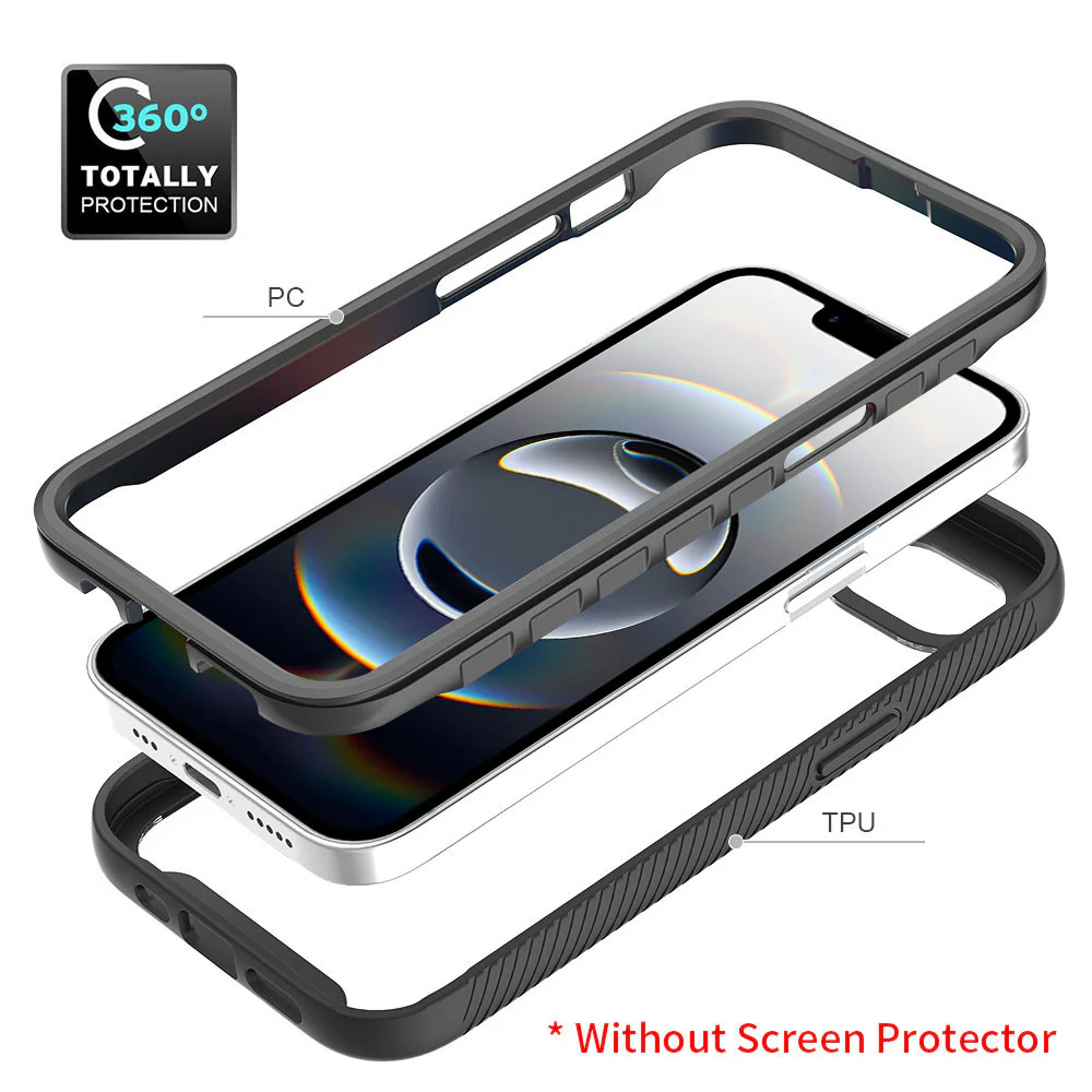 HX-IPH-16E | iPhone 17e / 16e Case | Protection Military Grade w/ KEY Mount & Carabiner -Black - Image 8