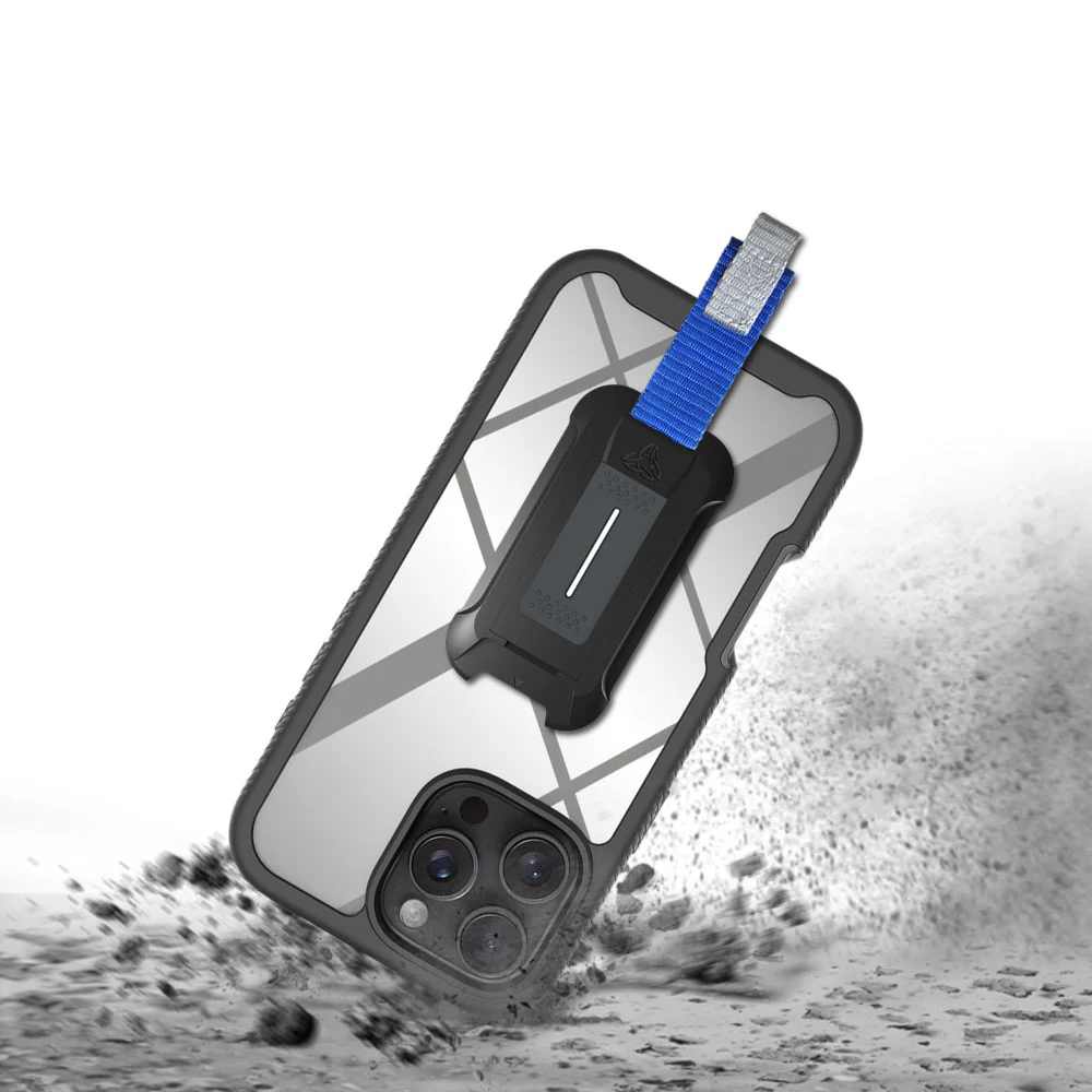 HX-IPH-16PMX | iPhone 16 Pro Max Case | Protection Military Grade w/ KEY Mount & Carabiner -Black - Image 9
