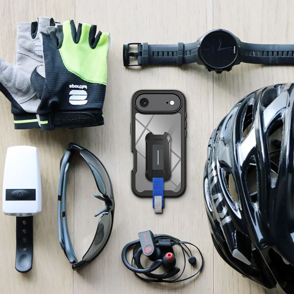 HX-IPH-17AIR | iPhone Air / 17 Air Case | Protection Military Grade w/ KEY Mount & Carabiner -Black - Image 10