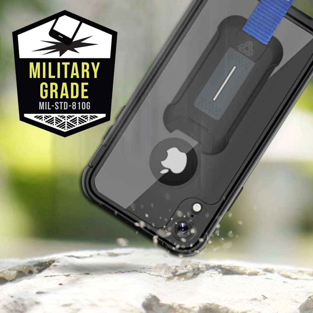 HX-IPHX-BK | iPhone X iPhone XS Case | 360 Protection Military Grade w/ KEY Mount & Carabiner - Image 8