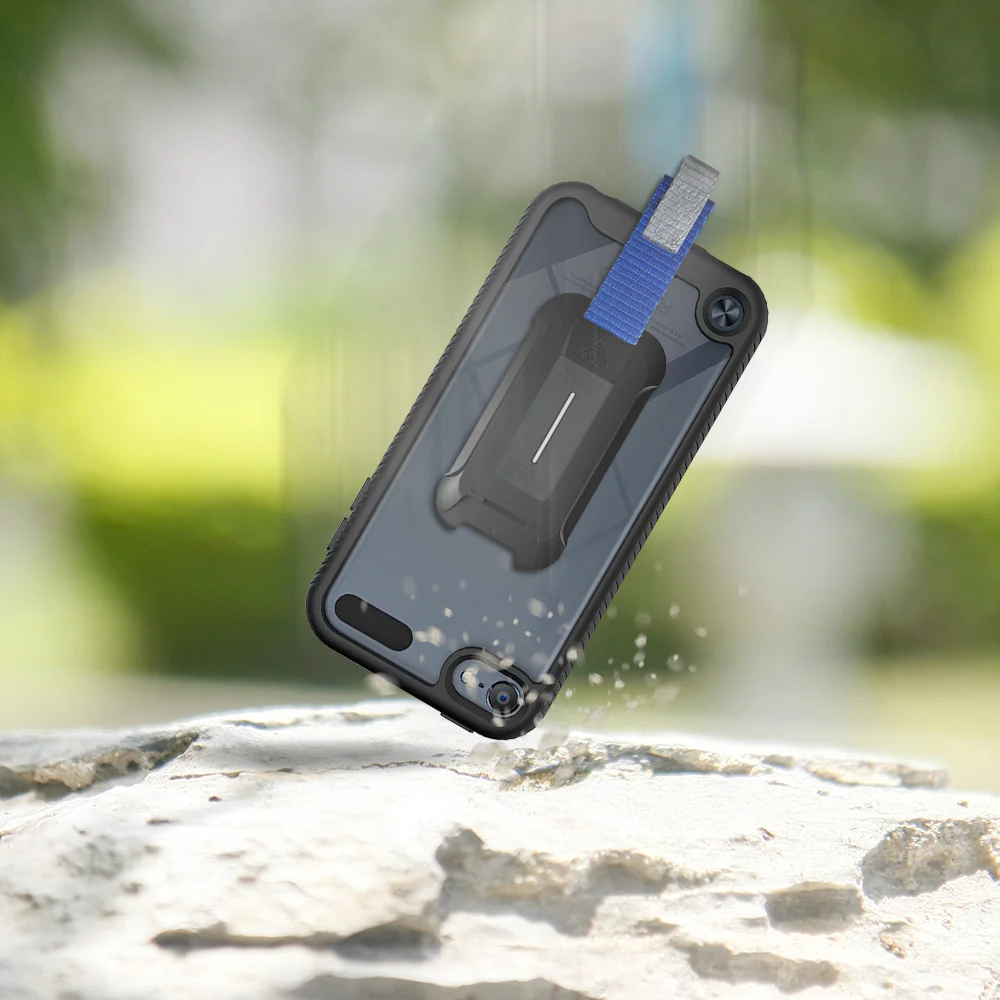 HX-IPTH-BK | Apple iPod Touch 5th 6th 7th Gen. Case | Protection Military Grade w/ KEY Mount & Carabiner - Image 9