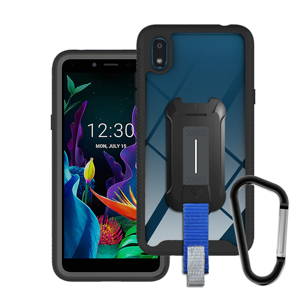 HX-K20 | LG K20 Case | Protection Military Grade w/ KEY Mount & Carabiner